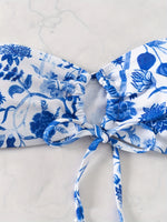 ZTVitality Sexy Print Bikini Set 2024 New Arrival Padded Bra Bandage Strapless Swimsuit Women Swimwear Summer Beachwear Biquini