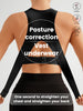 Women's Bra Single Pack, Lifting Anti-Sagging, Front & Back Adjustable Buckle, Wireless Removable Pads Seamless Wide Straps