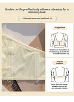 MOYISU Strapless Bra Women with Large Breasts and Small Non-slip Pull-up Breast Anti-sag Summer Slim Bra