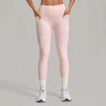 Women's Seamless Yoga Leggings Pants Sports Fitness Hips Lift High Waist Training Trousers Training Workout Gym Leggings