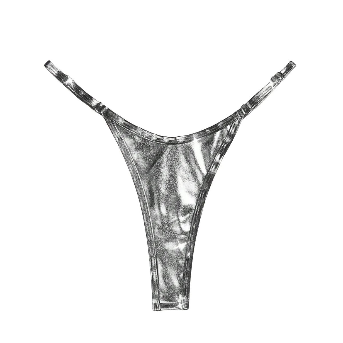 Sexy Micro Mini Bikini Bottoms High Waist Women Swimwear Thong Swimsuit Glossy Elastic Summer Brazilian Swim Trunks Beachwear