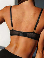 Sexy Hollow-Out Lace Lingerie for Women, Ultra-Thin Mesh Without Padding, Minimizes Large Busts, Prevents Protrusion, Comfortable and Alluring Bra