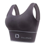 Sports Vest Women Gather Without Steel Ring Shockproof Underwear, Tube Top, Outer Wear, All-match U-shaped Beautiful Back, Big
