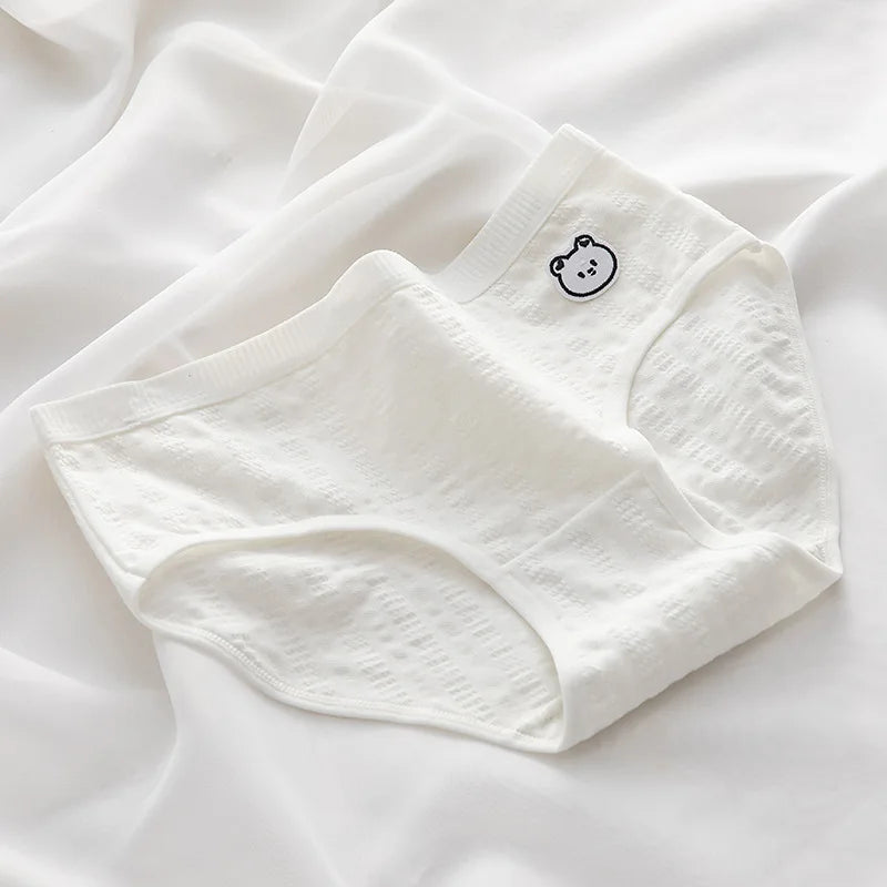 1Pc Cotton Panties Women Solid Color Briefs M-XL Underwear Soft Underpants Women's Panty Intimates