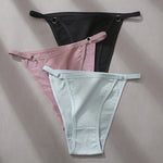 4Pcs/Set Women's Cotton Panties 3Pcs/set Sexy Low Waist Briefs M-2XL Comfortable Underwear Female Soft Color Underpants Lingerie