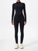 Hearuisavy Summer Ultra-Soft Fabrics Tight Sports Jackets Women Zipper Gym Yoga Clothes Female Quick-Dry Long Sleeve Sportswear