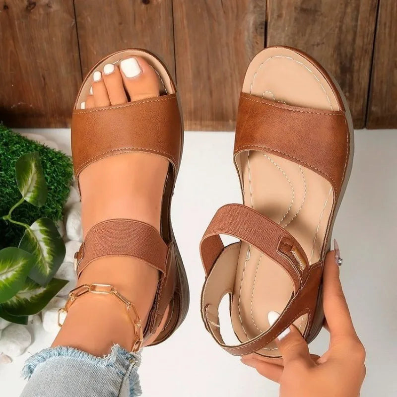 Women's Summer Wedge Sandals 2026 New Fashion Comfortable Beach Ladies Light Casual Thick Soled Sandals for Women
