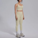 Women's Yoga Set Sports Fitness Running Beautiful Back Slim Fit Bra Hip-lifting High Waist Pants Workout Training Gym Suits
