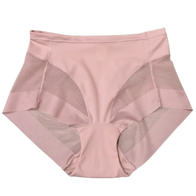 Seamless Panties Women High Rise Panty Tummy Control Briefs Butt Lifter Shapewear Sexy Lingerie Ice Silk Underwear S-3XL