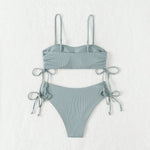 Sexy Bandeau Bikinis 2025 Women Brazilian Swimwear Female Swimsuit Two Pieces Bikini Set Bather Bathing Suits Girls Beach Wear