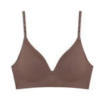 Deep V Knitting Bra Women Wireless Bras Sexy Padded Bralette Ladies Comfortable Brassiere Female Soft Underwear 6 Colors 2023
