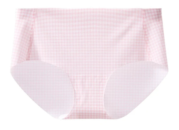 Sexy Kawaii Checkered Bralette Small Bust Lift Japanese Style Anti-Sagging Wirefree Pure Cotton Set Breathable Comfort Bra S-XL