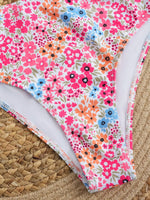 Sexy Flower Bikini 2025 Women Swimsuit Two Piece Swimwear Female Thong Bikinis Set Swimming for Bathing Suits Brazilian Biquini