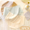 3Pcs/Set Women Ice Silk Briefs Scallop Trim Seamless Panties Ladies Underwear Lightweight Sexy Lingerie Female Underpants M-XL