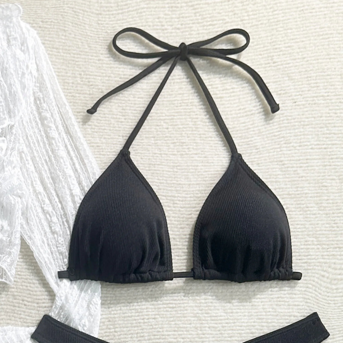 Sexy 4 Pieces Bikinis Sets Women Mesh Long Sleeve Cover Up Beach Skirt Swimwear Holiday Beach Bathing Suit Patchwork Swimsuit