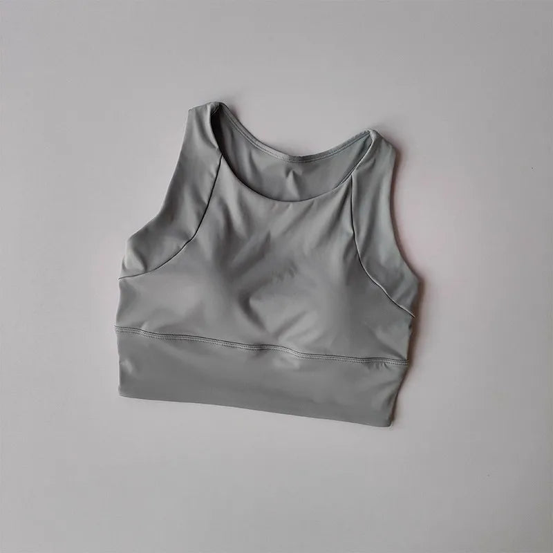 Women's Professional Shock-Absorbing Yoga Sports Vest One-Piece Gathering Sports Bra Running Collection with Breast Support