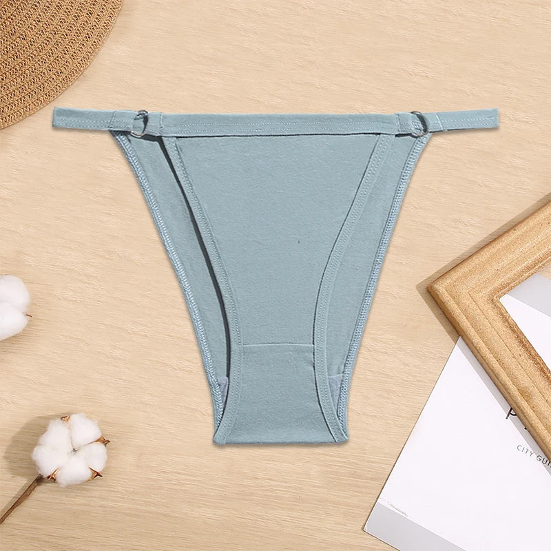 Women Low-Rise Bikini Panties M-2XL Cotton Underwear Ladies Comfortable Briefs Female Soft Underpants Female Sexy Lingerie 2023