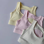 Women's U-Neck Back Hollow Integrated Shock-Absorbing Sports Bra Breathable Fitness Yoga Vest Underwear for Yoga And Fitness