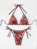 2026 Halter String Triangle Two Piece Bikini Women Swimwear Female Swimsuit Bathers Bathing Swimming Suit Beachwear Summer