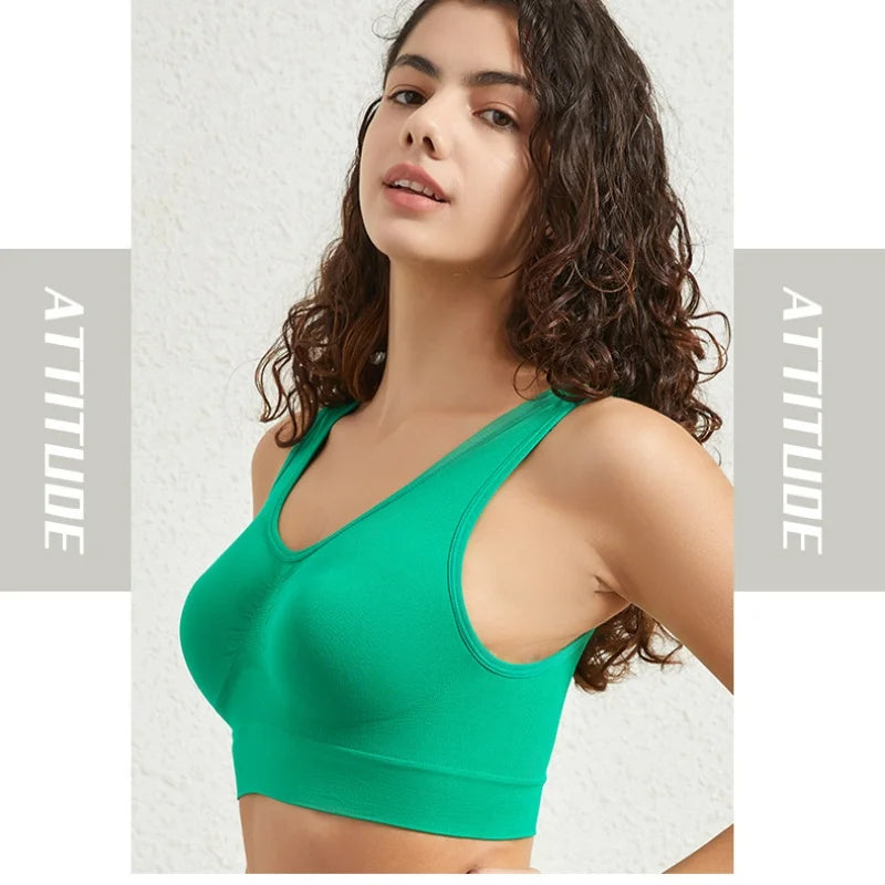 3PCS/Set Seamless Bras For Women Unwired Brassiere No Pads Crop Top Soft Sports Tank Bras Solid Color Female Sexy Lingerie Vest