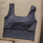 Summer Ice Silk Bras Top Square Neck Crop Top Solid Color Underwear Streetwear Bra Top for Women Sexy Lingerie