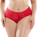 Beauwear Sexy Lace Panties For Women Briefs Set Seamless Lingerie Solid High-Waist Nylon Panty Female Underpants Underwear