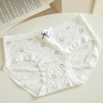 4pcs New Arrival Mid Waist Dot Print Underwear Ladies Sexy Panties for Women Comfortable Girls Briefs Intimates Lingerie