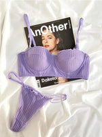 Japanese Manga Minimizer Bra Half Cup Demi Style Wireless Comfort Support Anti Sagging Lingerie Set for Large Bust 32-38 AB USA