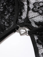 For Women 18 Hot Erotic Underwear Open Crotch Transparent Sexy Costume Lace Open Crotch Lingerie Set Crotchless Bodysuit
