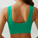 Women Wide Strap Seamless Tank Bra Without Pads Plus Size Knit Sports Bralette Wireless Bra Vest Crop Top Sexy Lingerie S-5XL