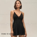 Plus Size 3XL -5XL Female Nightgown Chemise Sleepwear Sexy Intimate Lingerie Backless Nightdress Silky Satin Homewear Loungewear