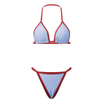 2026 New Women 2 Piece Bikini Set Halter Bra Tops and Thongs Swimsuits Casual Sexy Bathing Suits for Beach Pool