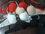 U-Shaped Bra for Women, Thin on Top and Thick on the Bottom, Push-Up Anti-Sagging Cup Bra, Sexy Deep V Chest Sequin Bra