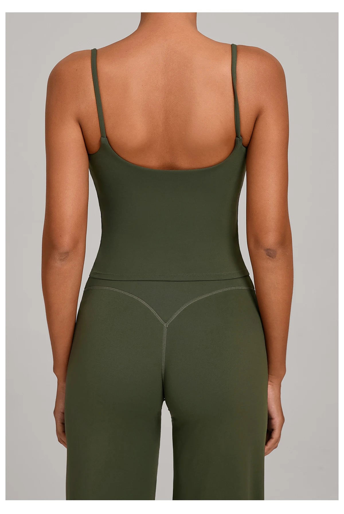 GYM Tank Top With Built In Bra women's Yoga clothing running Square Neck fitness vest beautiful back sports Workout