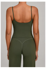 GYM Tank Top With Built In Bra women's Yoga clothing running Square Neck fitness vest beautiful back sports Workout