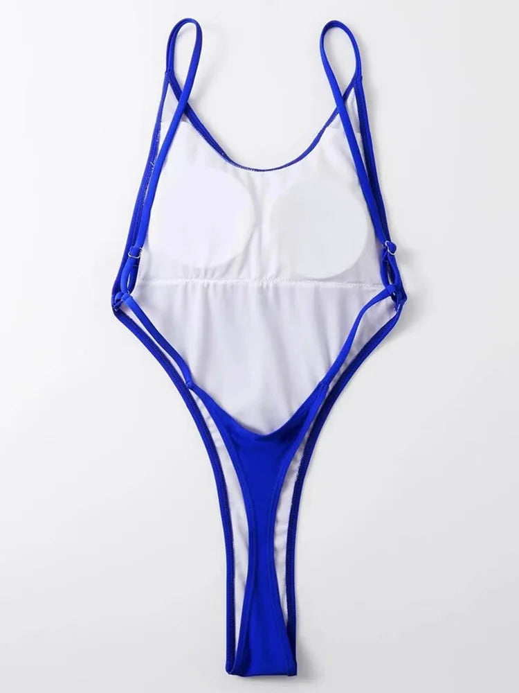 Sexy Extreme Mini Micro Thong One Piece Swimsuit Women Swimwear Female Backless Monokini High Cut Bathing Suit Swim Beach Wear