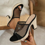 2026 Summer New Woven Platform Women Sandals Hollow Open Toe Height Increasing Roman Shoes for Women Casual High Heels Slippers