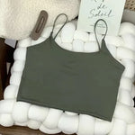 Summer Bra Top Sexy Women Ice Silk Crop Top Seamless Tube Tops Camisole Underwear Korean Fashion Solid Padded Bralette Vest