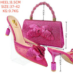 DoershowLastest Italian Design Fashion Style Ladies Shoes with Matching Bag Set 2025 Nigerian Shoes and Bag SetHA1-1