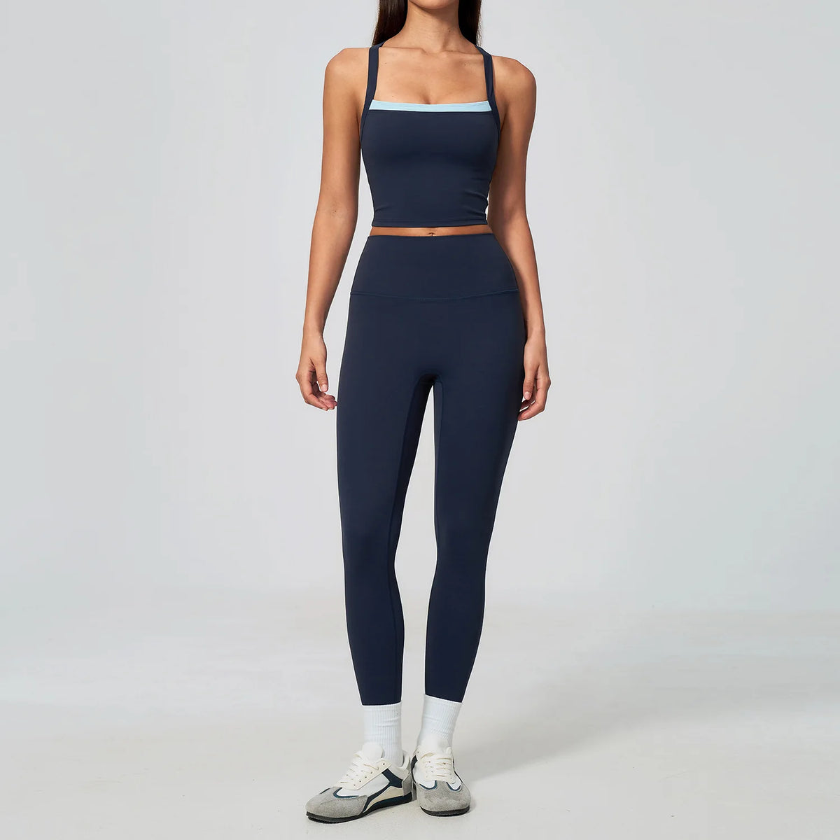 Yoga Set Women Tracksuit 2 Piece Gym Clothing Sportswear Running Tank Top Fitness Leggings Workout OutfitsAthletic Wear Suit