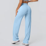 High Waist Wide Leg Yoga Pants Leggings Women Sports Fitness Bell-bottoms Female High Elastic Push Up Gym Workout Flared Pants