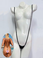 DEKA BikiniWomen Transparent Swimwear See Through Bodysuit Sheer Erotic Lingerie One Piece Swimwear Halter Backless G-string
