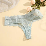 5Pcs Lace Sexy Thongs Women Low-Rise Briefs Sexy Soft Ladies Underwear Trendy Floral Underpants Female Flowery Panty Lingerie