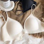 French Seamless Underwear Women Summer Mesh Breathable Bra Sexy Deep V Bralette Soft Comfort High Quality Intimates Lingerie