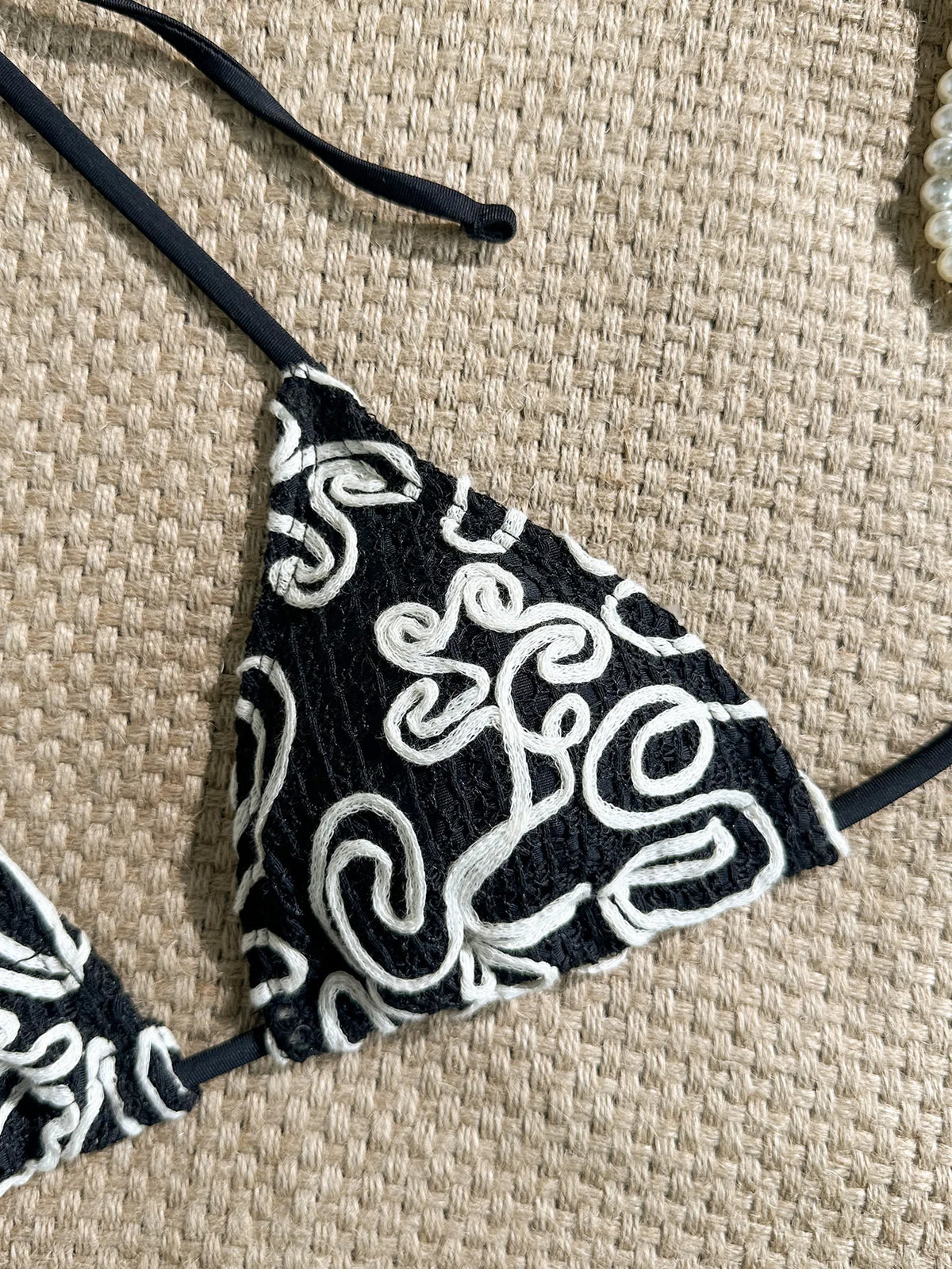 Sexy Black Lace Bikini Set Women 2026 Beach Push Up Bra Bandage Thong Swimsuit Brazilian Holiday Bathing Suit Two Piece Swimwear