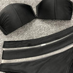 Sexy Bra Cup Bandeau Bikinis High Waist Bikini Women Swimsuit Female Swimwear Two-pieces Bikini Set Mesh Bathing Suit Swim Lady