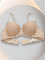 New Style Sexy Lingerie for Women, Push-Up Anti-Sagging Bra with Underwire, Thin Top and Thick Bottom, Pure Desire Style Half-Cup Bra Set