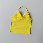 NO LOGO Women's Longline Strappy Backless Gym Top Scrunch Workout Open Back Bra Tank Top for Running Yoga Shirt