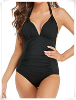 Ruched Wrinkled One Piece Swimsuit Women Swimwear Female Monokini Backless Swimsuits 2025 Bathing Suit Swim Beach Wear Bodysuit