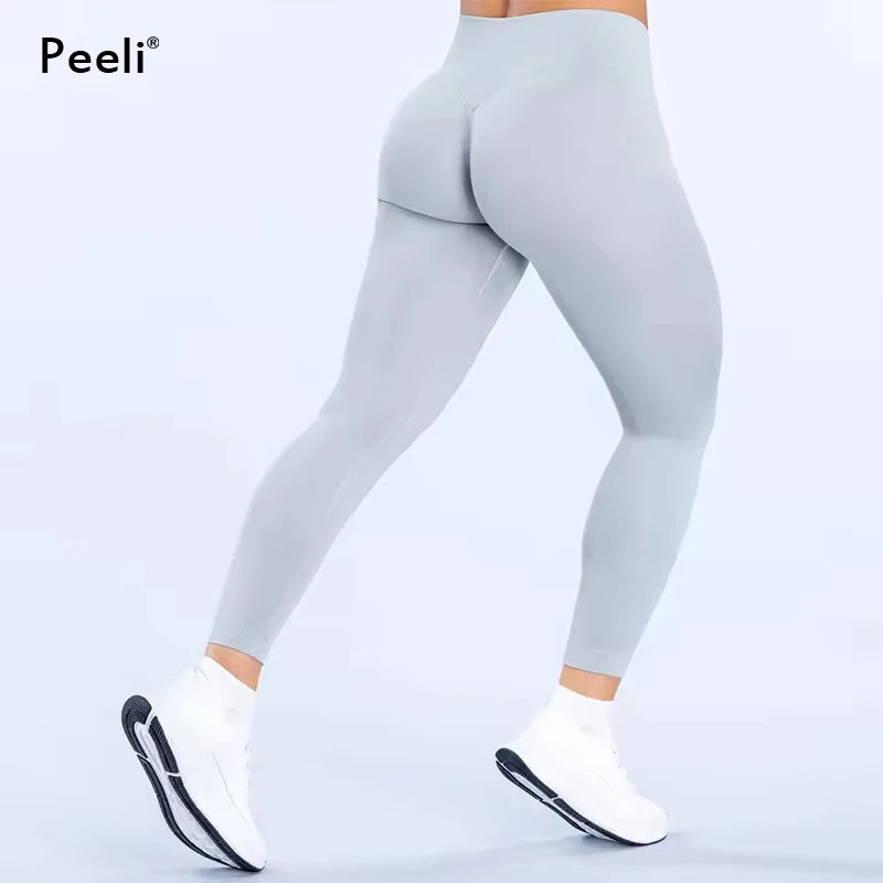 Defy Gym Leggings Woman Clothes Seamless Hip Butt Lifting Sports Yoga Pants Scrunch Squat Proof Activewear Booty Workout Tights